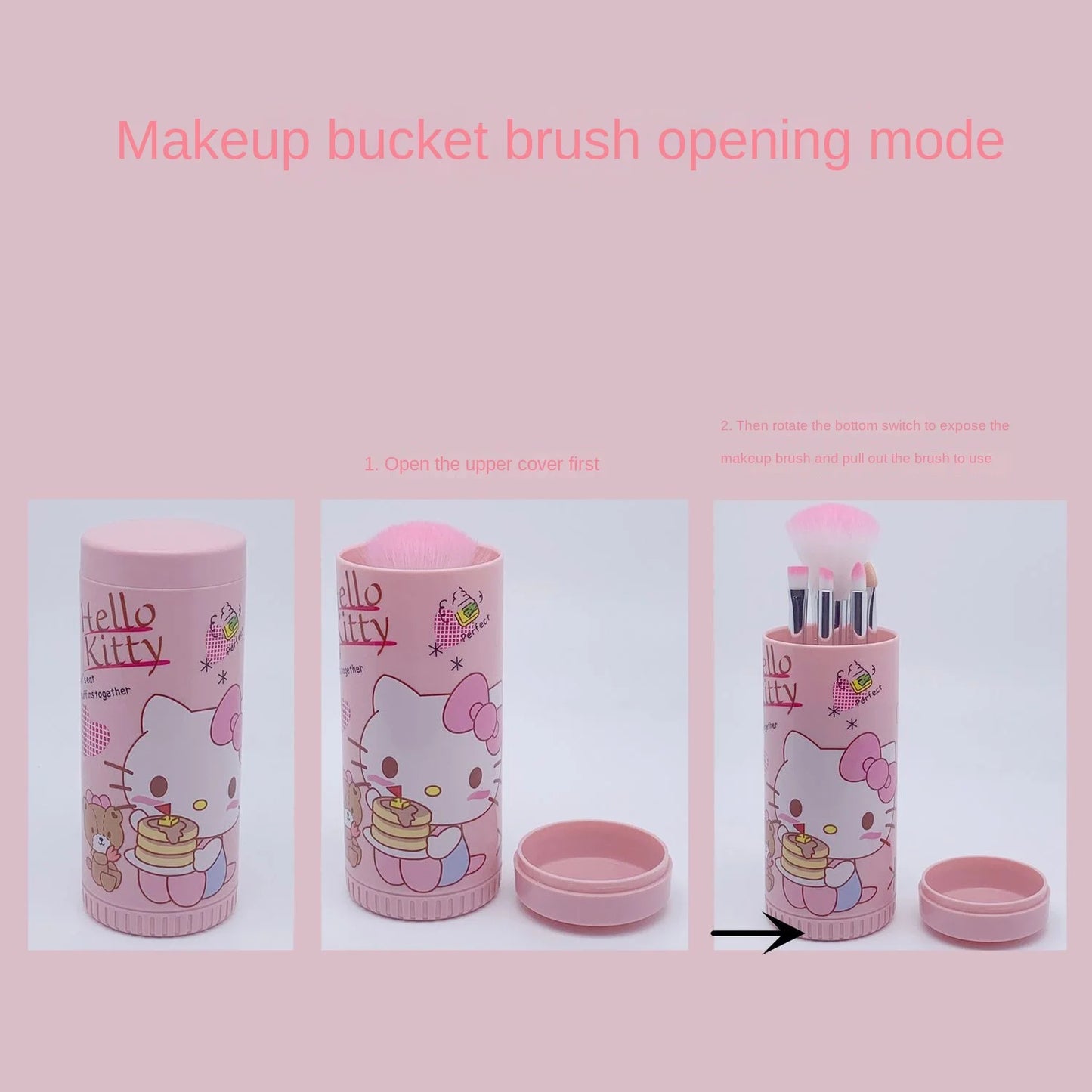 HelloKitty 8-piece makeup brush set