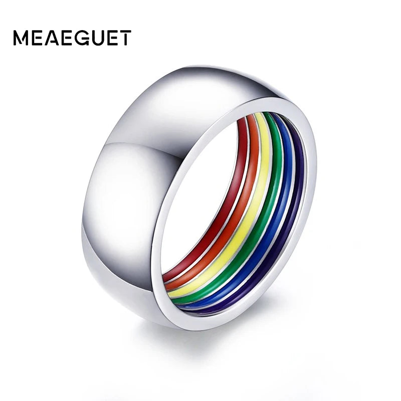 Rainbow Silver Ring