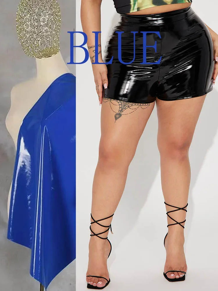 Faux Latex Shorts