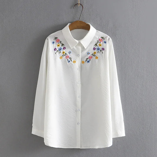 Embroidery Flower Tops