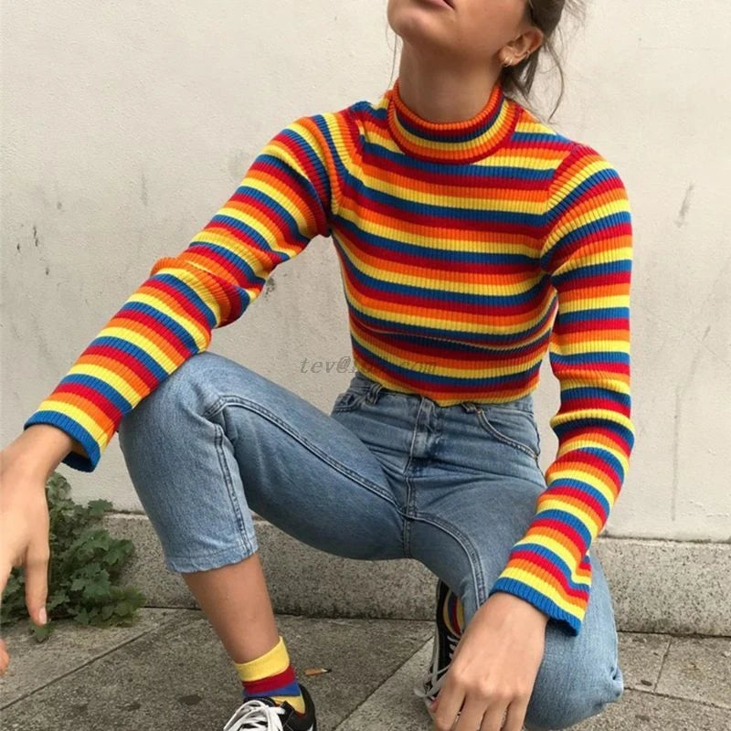 Rainbow Crop Top