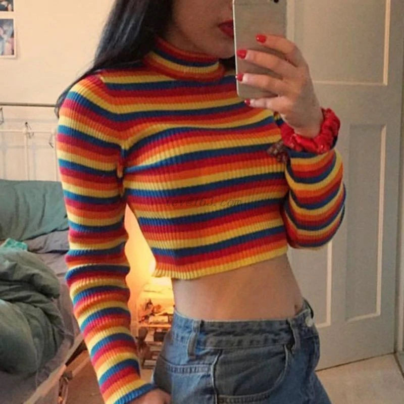 Rainbow Crop Top