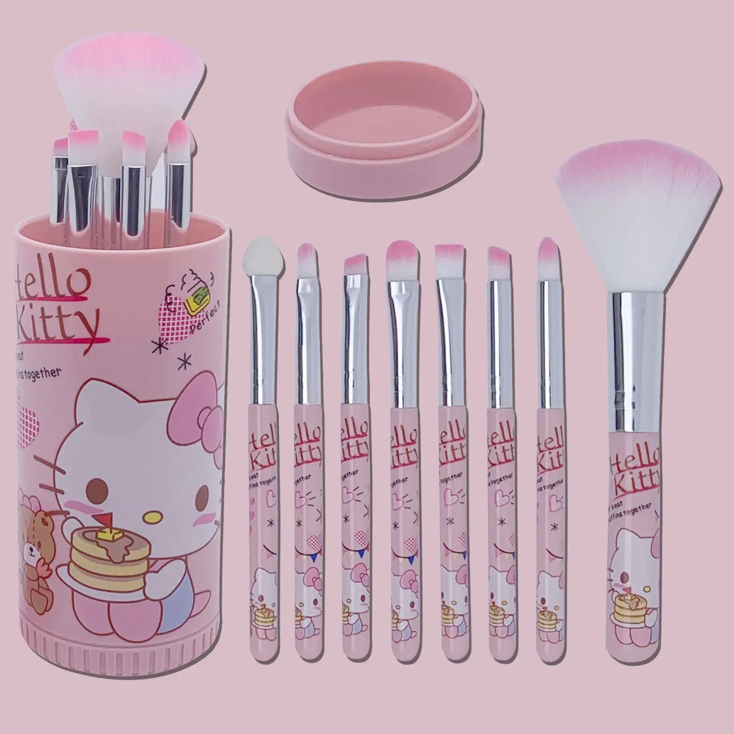 HelloKitty 8-piece makeup brush set