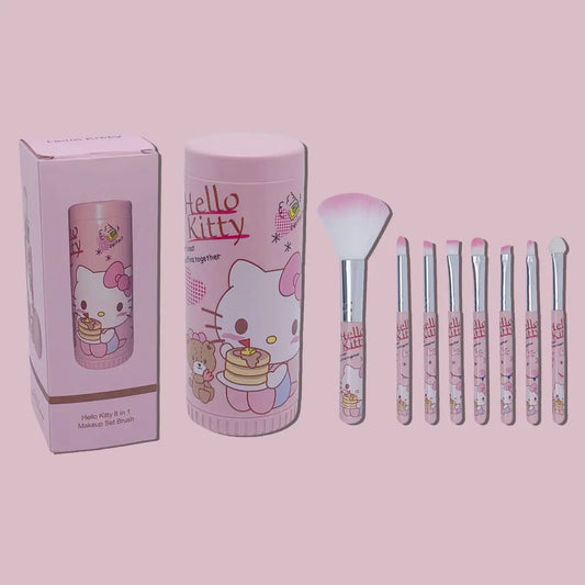 HelloKitty 8-piece makeup brush set