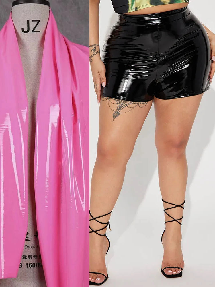 Faux Latex Shorts