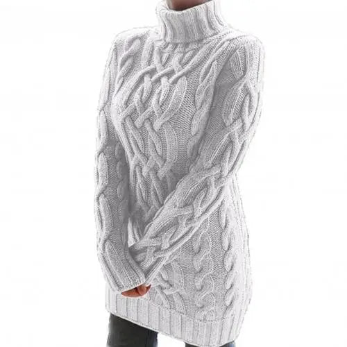 Twist Knitted Long Sweater